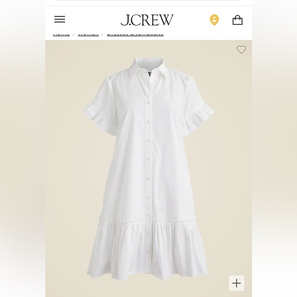 Brand new JCrew dress size XL white - Picture 2 of 9